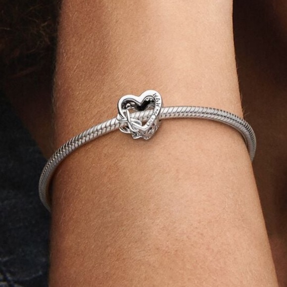 NWOT Love You Mum Infinity Heart Charm Jewelry Silver 925 - Picture 3 of 9